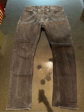 John Varvatos Slim Straight Black Jeans